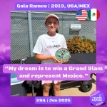 Gala Ramos 2013, Mexico 🇲🇽 | Junior interview, Jun 2025 1 tennis papers junior girl gala ramos usa mexico
