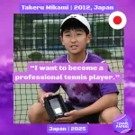Takeru Mikami 2012, Japan 🇯🇵 | Tennis junior boy 1 tennis papers takeru mikami 2012 japan tennis junior boy