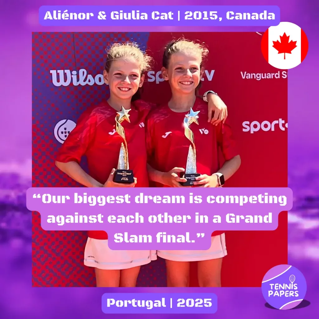 Junior Girl Tennis Players Interviews 21 tennis papers aliénor and giulia cat junior tennis profile canada