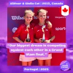 tennis papers aliénor and giulia cat junior tennis profile canada