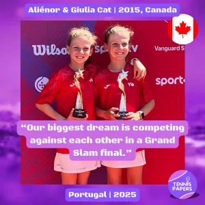 tennis papers aliénor and giulia cat junior tennis profile canada