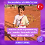 Egemen Erkara 2018, Turkey 🇹🇷 | Tennis junior interview, Jul 2025 1 tennis papers egemen erkara 2018 turkey tennis junior boy profile