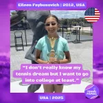 Eileen Faybusovich 2012, USA 🇺🇸 | Tennis junior interview, Jul 2025 1 tennis papers eileen faybusovich 2012 usa tennis junior girl profile