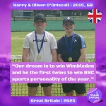 Harry and Oliver O’Driscoll 2015, Great Britain 🇬🇧 | Tennis junior interview, Jul 2025 1 tennis papers harry and oliver o’driscoll 2015 great britain junior tennis players profile