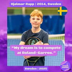 tennis papers hjalmar rapp 2014 sweden junior tennis profile