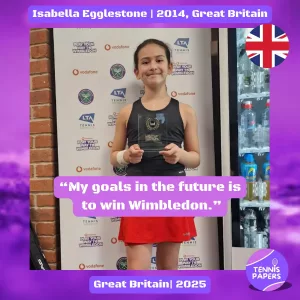 tennis papers isabella egglestone 2014 great britain junior tennis profile