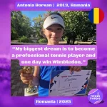 Antonia Borsan 2013, Romania 🇷🇴 | Tennis junior interview, Jul 2025 1 tennis papers junior antonia borsan 2013 romania junior tennis girl profile 3