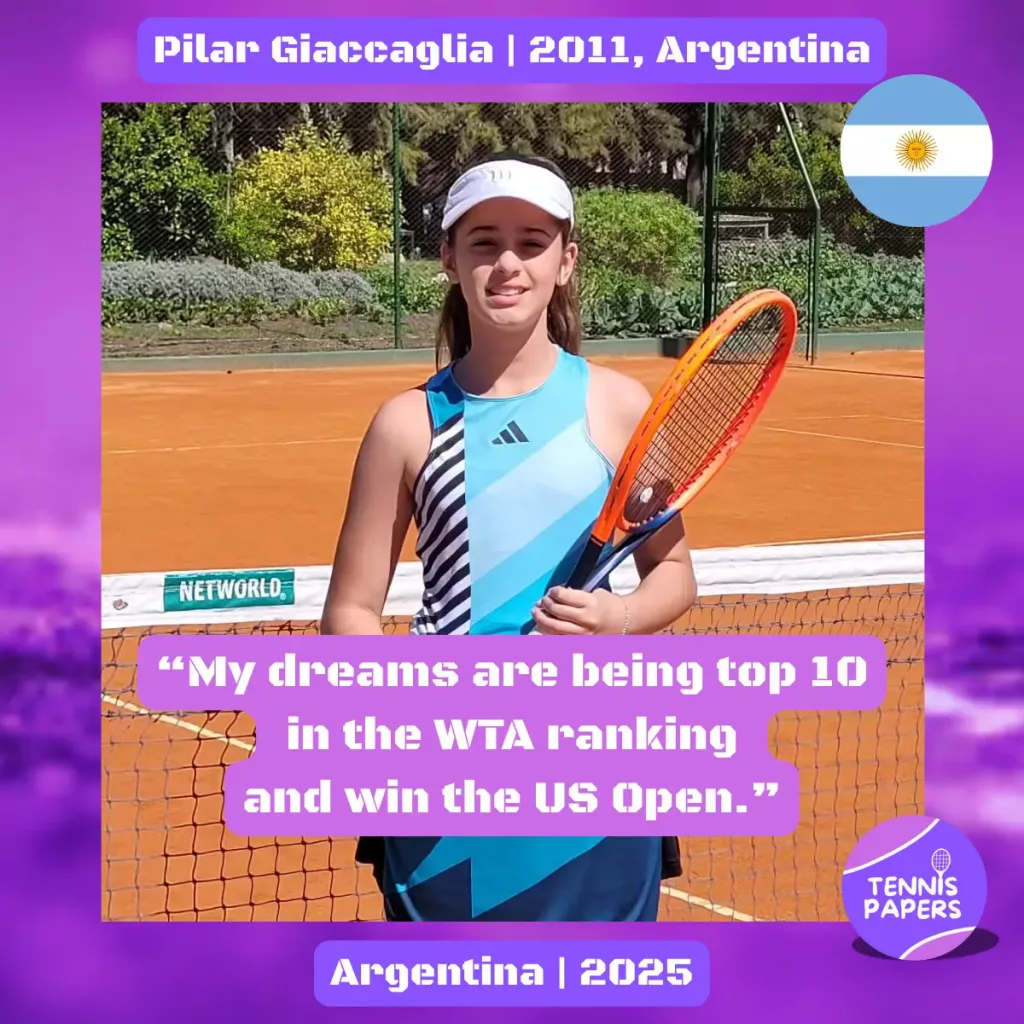 Junior Girl Tennis Players Interviews 4 tennis papers pilar giaccaglia 2011 argentina tennis junior gir profile