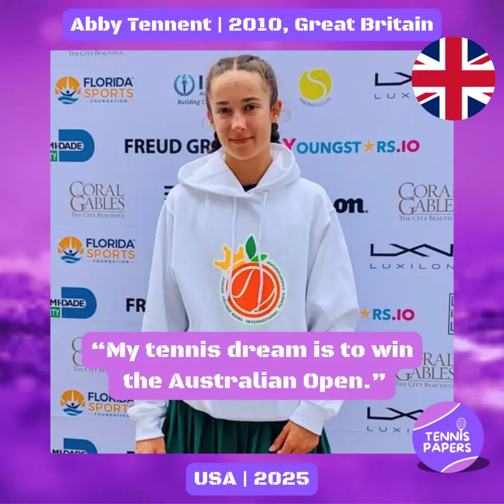 Junior Girl Tennis Players Interviews 55 tennis papers profile abby tennent 2010 great britain tennis junior girl
