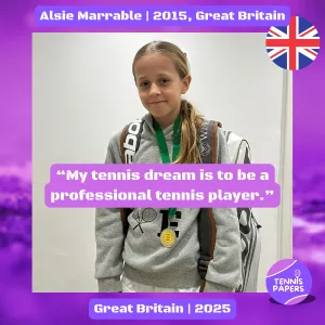 tennis papers profile alsie marrable 2015 great britain tennis junior girl 2