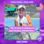 Claire Rudin 2012, USA 🇺🇸 | Tennis junior interview, Jul 2025 1 tennis papers profile claire rudin 2012 usa tennis junior girl 2