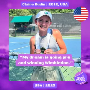 tennis papers profile claire rudin 2012 usa tennis junior girl 2