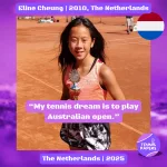 tennis papers profile eline cheung 2010 the netherlands tennis junior girl
