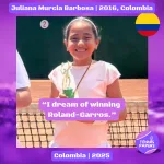 tennis papers profile juliana murcia barbosa 2016 colombia tennis junior girl 2