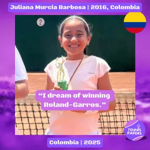 tennis papers profile juliana murcia barbosa 2016 colombia tennis junior girl 2