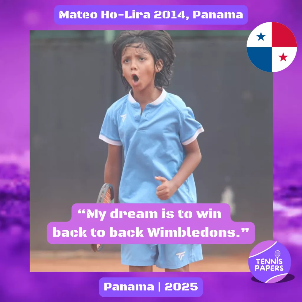 Mateo Ho-Lira 2014, Panama 🇵🇦 | Tennis junior interview, Jul 2025 1 tennis papers profile mateo ho lira 2014 panama tennis junior boy