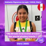 tennis papers profile rafaela figueroa araujo 2016 peru tennis junior girl