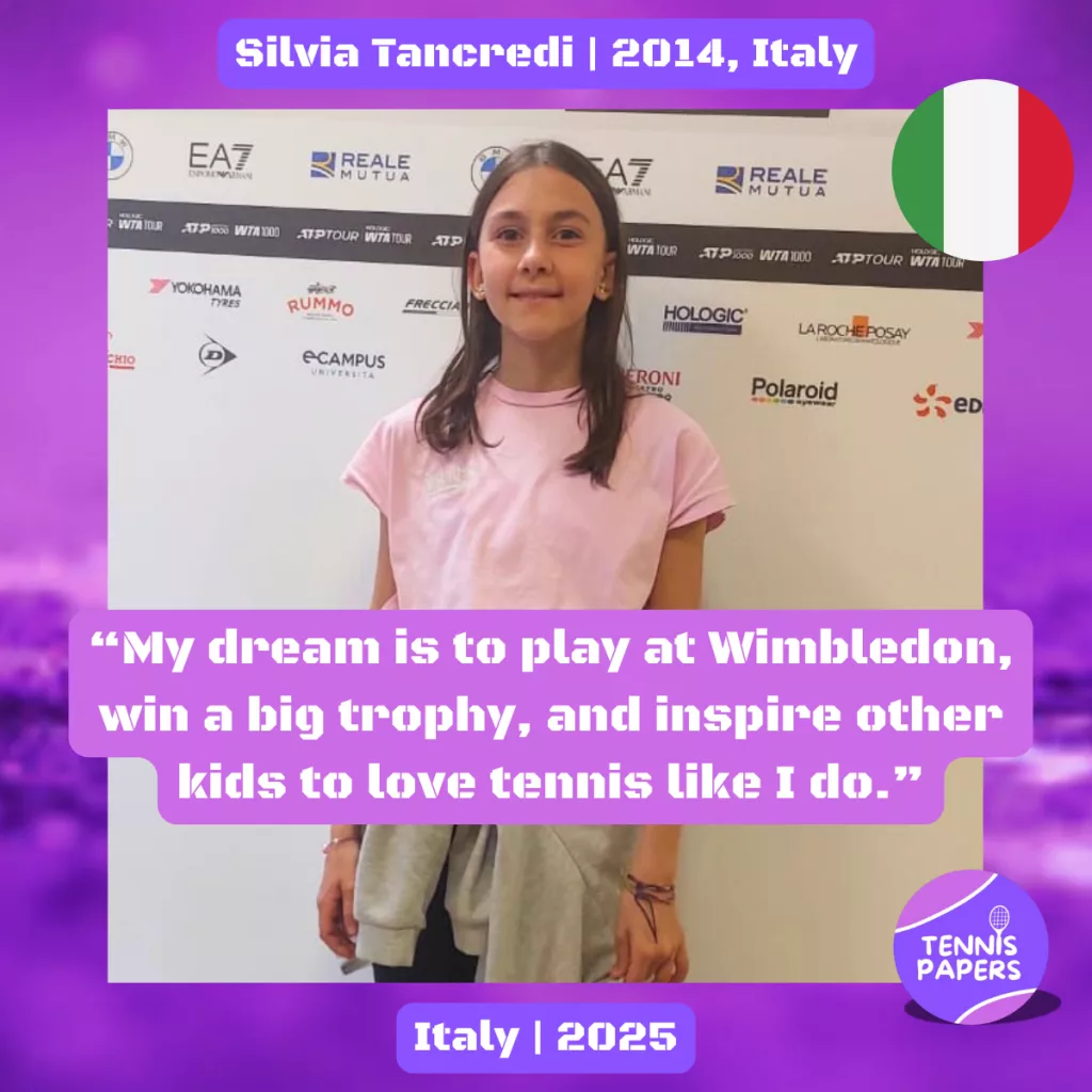 Junior Girl Tennis Players Interviews 62 tennis papers profile silvia tancredi 2014 italy tennis junior girl 2