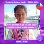 Victoria Schwartinsky 2016, Chile 🇨🇱 | Tennis junior interview, Jul 2025 1 tennis papers profile victoria schwartinsky 2016 chile tennis junior girl 2