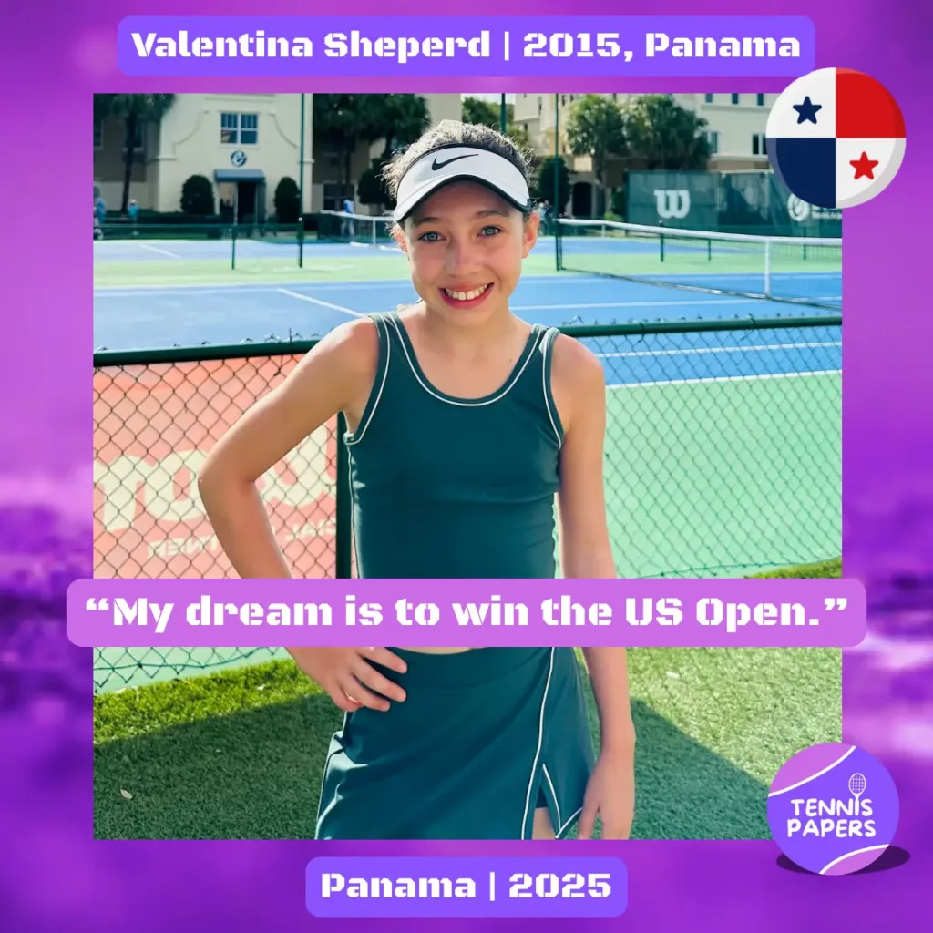 Junior Girl Tennis Players Interviews 85 tennis papers valentina sheperd 2015 american panamanian tennis junior girl profile