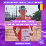Yannis Dominic Szekely 2012, Romania 🇷🇴 | Tennis junior interview, Jul 2025 1 tennis papers yannis dominic szekely 2012 romania junior tennis boy profile
