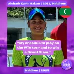 Aishath Karin Saizan 2011, Maldives | Tennis junior girl 1 Aishath-Karin-Saizan-2015-Maldives-Tennis-junior-girl