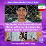 Amirali Barkhodari 2012, Iran 🇮🇷 | Tennis junior boy 1 Amirali-Barkhodari-2012-Iran-Tennis-junior-boy