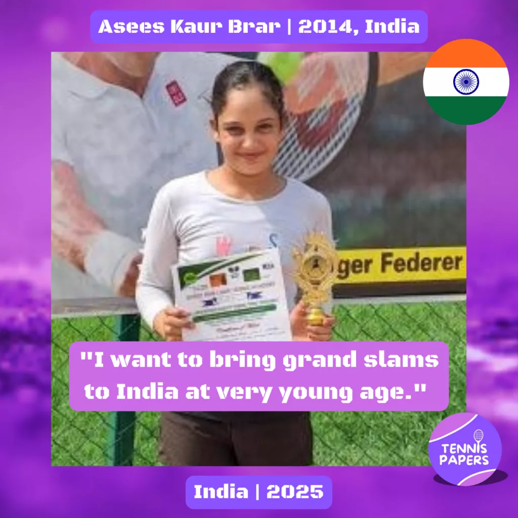 Junior Girl Tennis Players Interviews 60 Asees-Kaur-Brar-2014-India-Tennis-junior-girl