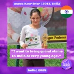 Asees Kaur Brar 2014, India | Junior girl tennis player 1 Asees-Kaur-Brar-2014-India-Tennis-junior-girl