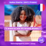 Aydee Clairin 2017, France | Tennis junior girl 1 Aydee-Clairin-2017-France-Tennis-junior-girl