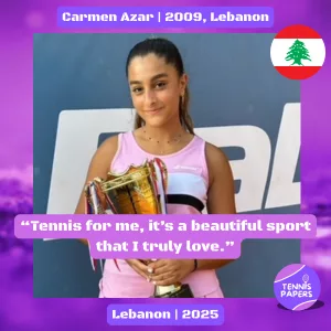 Carmen-Azar-2009-Lebanon-Tennis-junior-girl