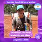 Conrado Rossi 2014, Argentina | Tennis junior boy 1 Conrado-Rossi-2014-Argentina-Tennis-junior-boy