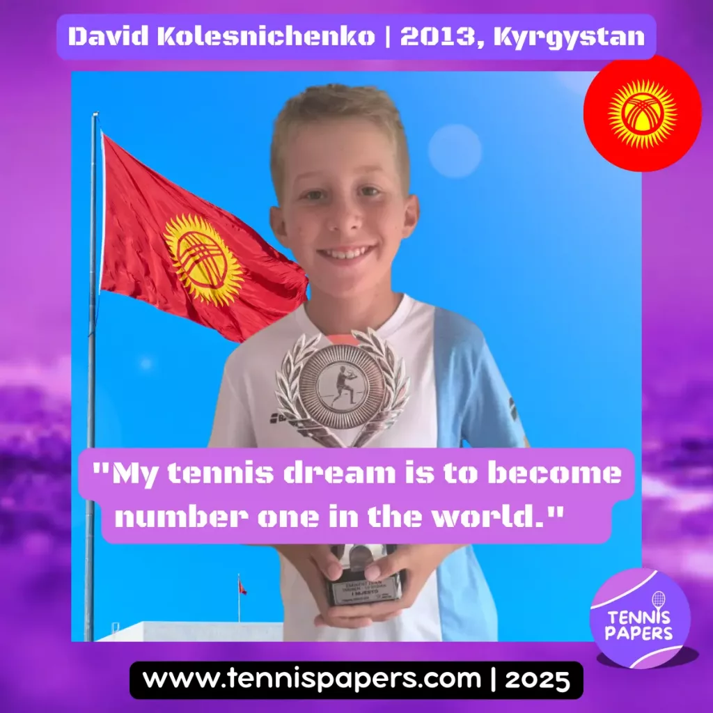 David Kolesnichenko 2013, Kyrgystan 🇰🇬 | Tennis junior boy 1 David-Kolesnichenko-2013-Kyrgystan-Tennis-junior-boy