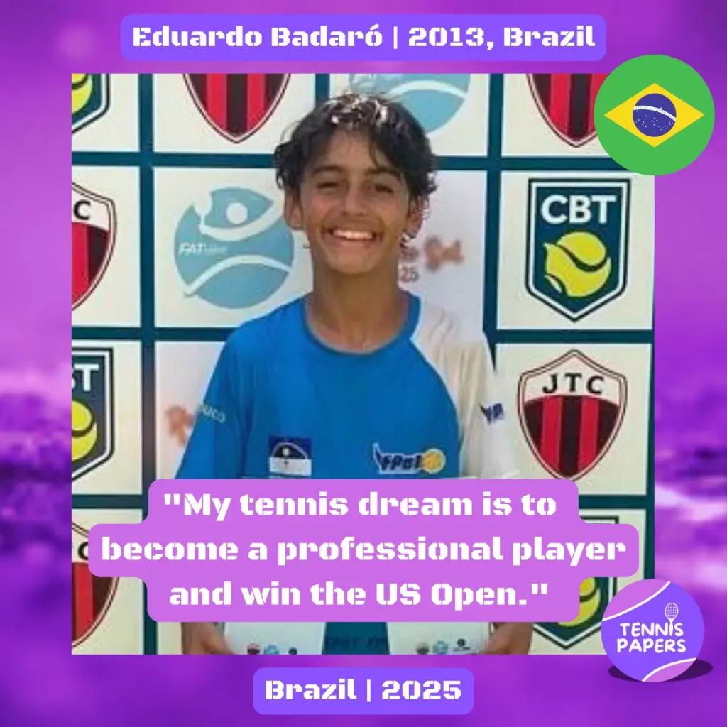 Eduardo Badaró 2013, Brazil 🇧🇷 | Tennis junior boy 1 Eduardo-Badaro-2013-Brazil-Tennis-junior-boy