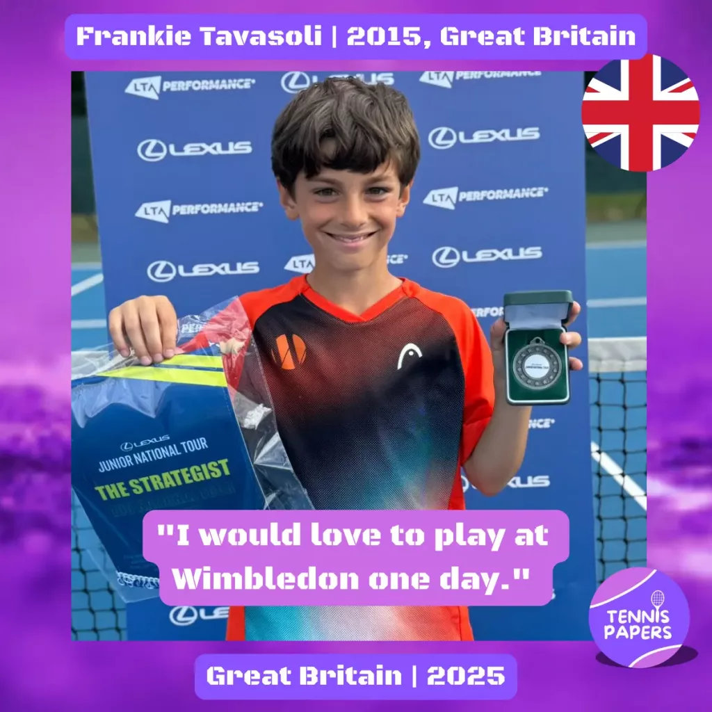 Frankie Tavasoli 2015, Great Britain 🇬🇧 | Tennis junior boy 1 Frankie-Tavasoli-2015-Great-Britain-Tennis-junior-boy