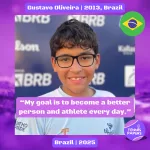Gustavo Oliveira 2013, Brazil 🇧🇷 | Tennis junior interview, Aug 2025 1 Tennis Papers profile Gustavo Oliveira 2013 Brazil Tennis junior boy 1