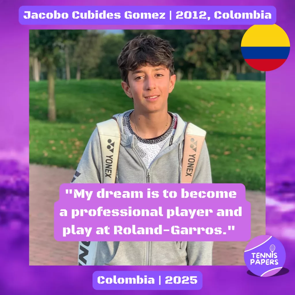 Jacobo Cubides Gomez 2012, Colombia 🇨🇴 | Tennis junior boy 1 Jacobo-Cubides-Gomez-2012-Colombia-Tennis-junior-boy