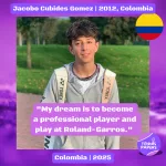 Jacobo Cubides Gomez 2012, Colombia | Tennis junior boy 1 Jacobo-Cubides-Gomez-2012-Colombia-Tennis-junior-boy