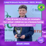 Luigi Prietsch Verissimo 2015, Brazil 🇧🇷 | Tennis junior boy 1 Tennis Papers profile Luigi Prietsch Verissimo 2015 Brazil Tennis junior boy 1