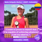 Maia Holguín Muñoz 2007, Colombia | Tennis junior girl 1 Maia-Holguin-Munoz-2007-Colombia-Tennis-junior-girl