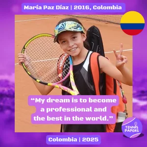 María Paz Díaz - 2009 - Colombia - Tennis junior girl