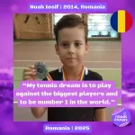 Noah Iosif 2014, Romania | Tennis junior boy 1 Noah Iosif 2014 - Romania - Tennis junior boy