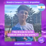 Ramiro Campos 2013, Argentina 🇦🇷 | Tennis junior boy 1 Ramiro-Campos-2013-Argentina-Tennis-junior-boy