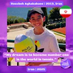 Tennis Papers profile Roozbeh Aghababaee 2013 Iran Tennis junior boy 1