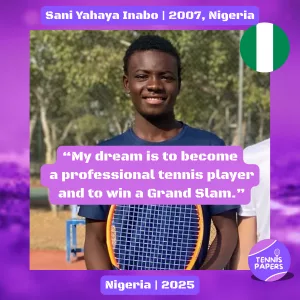 Sani Yahaya Inabo-2007-Nigeria-Tennis junior boy