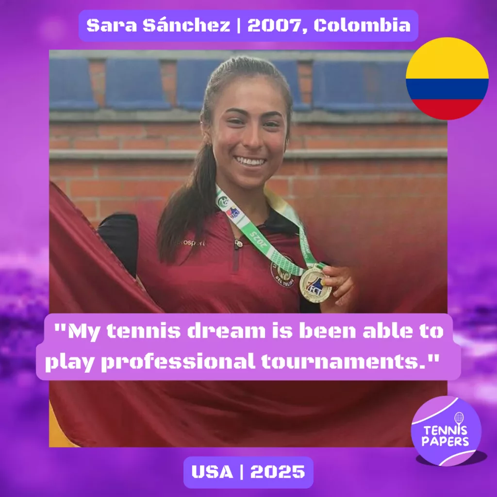 Sara Sánchez 2007, Colombia 🇨🇴 | Tennis junior girl 1 Sara-Sanchez-2007-Colombia-Tennis-junior-girl