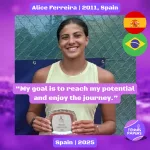 Alice Ferreira Abrahão Monteiro de Miranda 2011, Spain | Tennis junior girl 1 tennis papers profile alice ferreira abrahão monteiro de miranda 2014 spain tennis junior girl 2