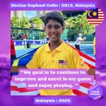 Declan Raphael Colin 2013, Malaysia 🇲🇾 | Tennis junior interview, Aug 2025 1 tennis papers profile declan raphael colin 2013 malaysia tennis junior boy 1
