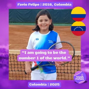 tennis papers profile favio felipe 2016 colombia tennis junior boy 1