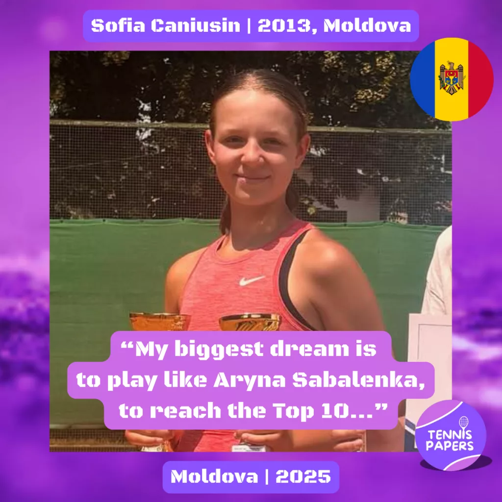 Junior Girl Tennis Players Interviews 80 tennis papers profile sofia caniusin 2013 moldova tennis junior girl 2